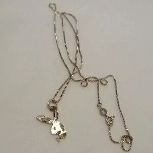 🐇 Vintage 10k Yellow Gold Playboy Bunny Necklace ✨